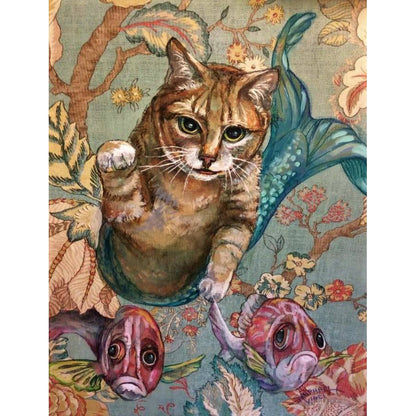 Waffle weave kitchen towel Gracie art - Lady Phoenix Creations