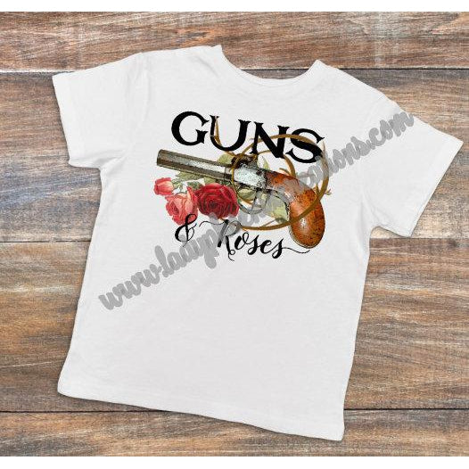 Guns and Roses - Dye Sublimated shirt - Lady Phoenix Creations