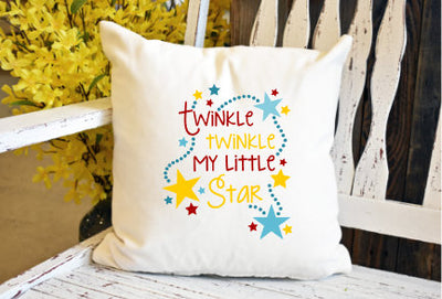 Twinkle twinkle my little star Pillow Cover - dye sublimation - Lady Phoenix Creations
