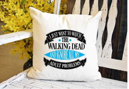 Walking dead Pillow Cover - dye sublimation - Lady Phoenix Creations