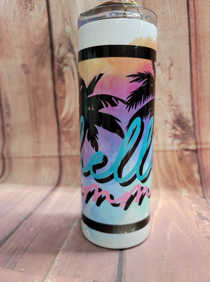 20oz. Skinny Tumbler - Hello Summer