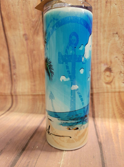 20oz. Skinny Tumbler - Life's a Beach