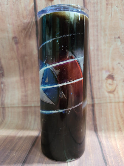 20oz. Skinny Tumbler - Super Hero & Villain
